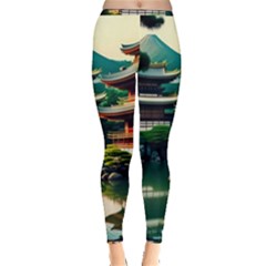 Japan Mount Fuji Japanese Inside Out Leggings by uniart180623