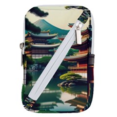 Japan Mount Fuji Japanese Belt Pouch Bag (small) by uniart180623