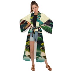 Japan Mount Fuji Japanese Maxi Kimono by uniart180623