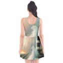 Sea Ocean Waves Lighthouse Nature Scoop Neck Skater Dress View2