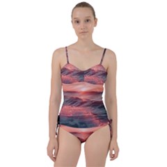 Ocean Waves Sunset Sweetheart Tankini Set by uniart180623