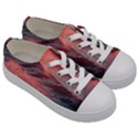 Ocean Waves Sunset Kids  Low Top Canvas Sneakers View3