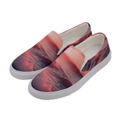 Ocean Waves Sunset Women s Canvas Slip Ons by uniart180623