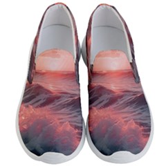 Ocean Waves Sunset Men s Lightweight Slip Ons by uniart180623