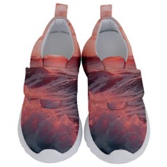 Ocean Waves Sunset Kids  Velcro No Lace Shoes by uniart180623