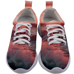 Ocean Waves Sunset Kids Athletic Shoes by uniart180623