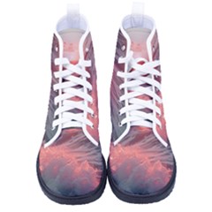 Ocean Waves Sunset Women s High-top Canvas Sneakers by uniart180623