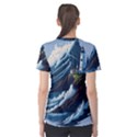 Lighthouse Sea Waves Women s Sport Mesh T-Shirt View2