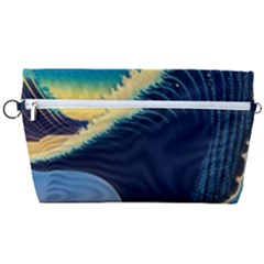 Japanese Japan Waves Sea Ocean Handbag Organizer by uniart180623