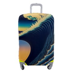 Japanese Japan Waves Sea Ocean Luggage Cover (small) by uniart180623