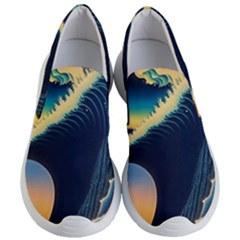 Japanese Japan Waves Sea Ocean Women s Lightweight Slip Ons by uniart180623