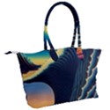 Japanese Japan Waves Sea Ocean Canvas Shoulder Bag View2