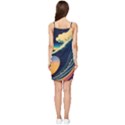 Japanese Japan Waves Sea Ocean Summer Tie Front Dress View2