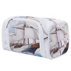 Ship Sail Sea Waves Toiletries Pouch by uniart180623