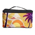 Nature Tropical Palm Trees Sunset Cosmetic Storage Case View1