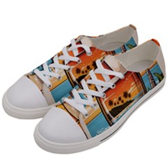 Beach Summer Drink Women s Low Top Canvas Sneakers by uniart180623