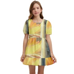 Lighthouse Colorful Abstract Art Kids  Short Sleeve Dolly Dress by uniart180623