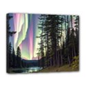 Northern Lights Aurora Borealis Canvas 14  x 11  (Stretched) View1