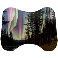 Northern Lights Aurora Borealis Head Support Cushion by uniart180623