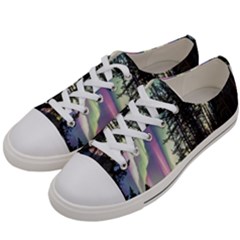 Northern Lights Aurora Borealis Women s Low Top Canvas Sneakers by uniart180623