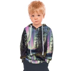 Northern Lights Aurora Borealis Kids  Overhead Hoodie