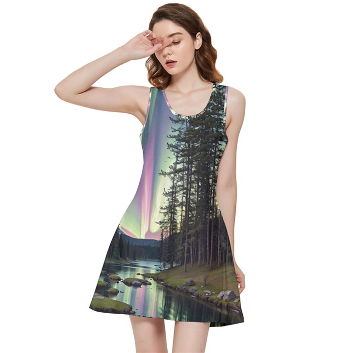 Northern Lights Aurora Borealis Inside Out Racerback Dress