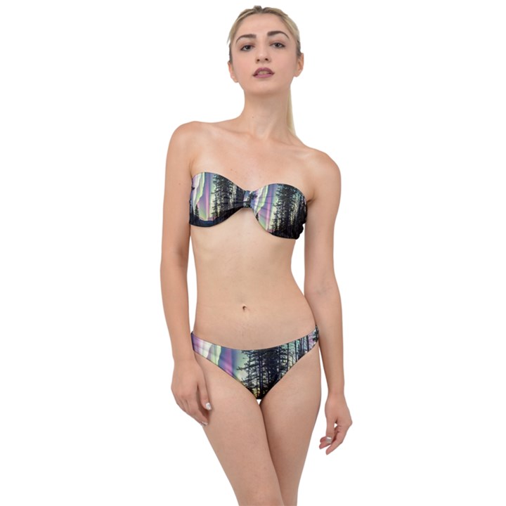 Northern Lights Aurora Borealis Classic Bandeau Bikini Set