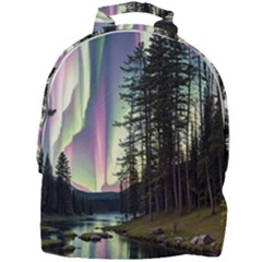 Northern Lights Aurora Borealis Mini Full Print Backpack by uniart180623