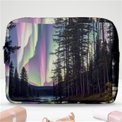 Northern Lights Aurora Borealis Make Up Pouch (large) by uniart180623