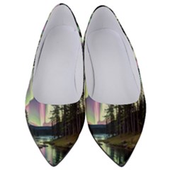 Northern Lights Aurora Borealis Women s Low Heels by uniart180623