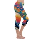 Waves Rainbow Sea Capri Yoga Leggings View3