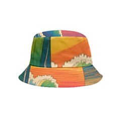 Waves Rainbow Sea Bucket Hat (kids) by uniart180623