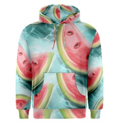 Watermelon Fruit Juicy Summer Heat Men s Core Hoodie by uniart180623