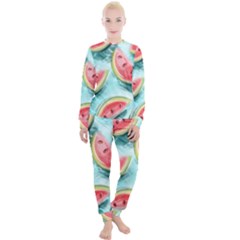 Watermelon Fruit Juicy Summer Heat Women s Lounge Set by uniart180623