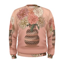 Flowers Vase Rose Plant Vintage Men s Sweatshirt by uniart180623