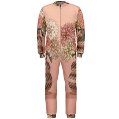 Flowers Vase Rose Plant Vintage Onepiece Jumpsuit (men) by uniart180623