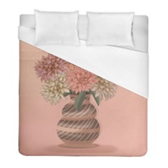 Flowers Vase Rose Plant Vintage Duvet Cover (full/ Double Size) by uniart180623