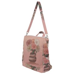 Flowers Vase Rose Plant Vintage Crossbody Backpack by uniart180623