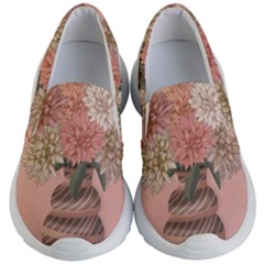 Flowers Vase Rose Plant Vintage Kids Lightweight Slip Ons by uniart180623