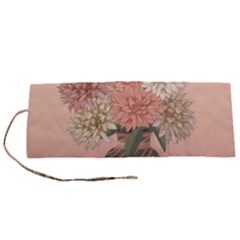 Flowers Vase Rose Plant Vintage Roll Up Canvas Pencil Holder (s) by uniart180623