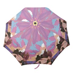 Pink Mountains Grand Canyon Psychedelic Mountain Folding Umbrellas by uniart180623