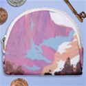 Pink Mountains Grand Canyon Psychedelic Mountain Horseshoe Style Canvas Pouch View1