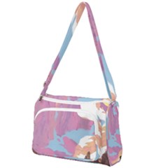 Pink Mountains Grand Canyon Psychedelic Mountain Front Pocket Crossbody Bag by uniart180623