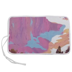 Pink Mountains Grand Canyon Psychedelic Mountain Pen Storage Case (s) by uniart180623