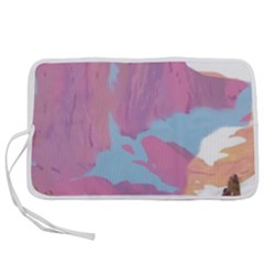 Pink Mountains Grand Canyon Psychedelic Mountain Pen Storage Case (m) by uniart180623