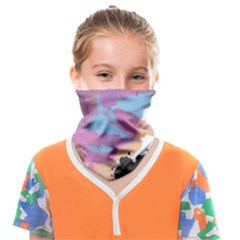 Pink Mountains Grand Canyon Psychedelic Mountain Face Covering Bandana (kids) by uniart180623