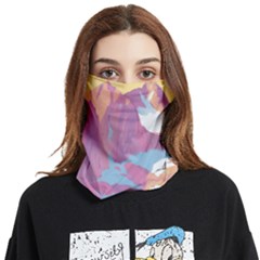 Pink Mountains Grand Canyon Psychedelic Mountain Face Covering Bandana (two Sides) by uniart180623