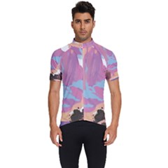 Pink Mountains Grand Canyon Psychedelic Mountain Men s Short Sleeve Cycling Jersey by uniart180623