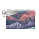 Adventure Psychedelic Mountain Canvas Cosmetic Bag (Large) View1