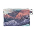 Adventure Psychedelic Mountain Canvas Cosmetic Bag (Large) View2